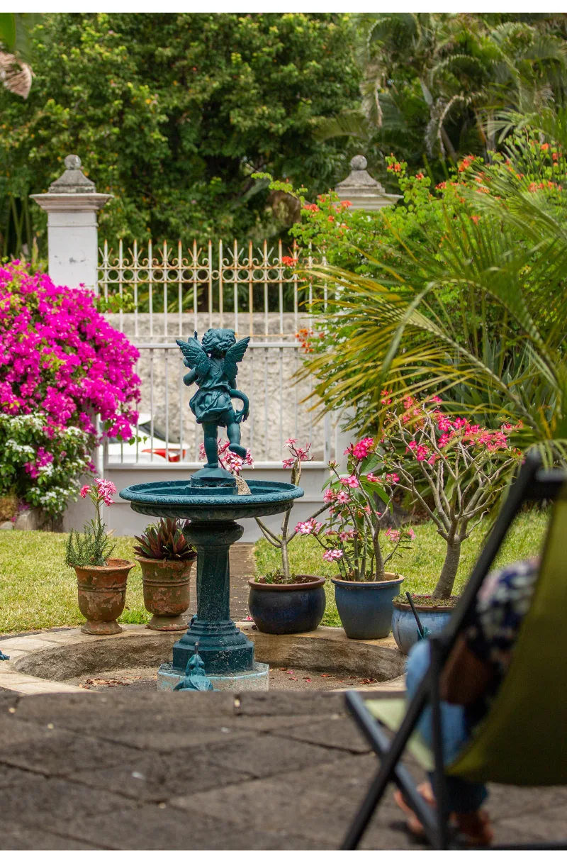 Moment de lecture au jardin — Villa Myriam